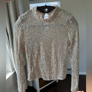 Abercrombie Sequin top